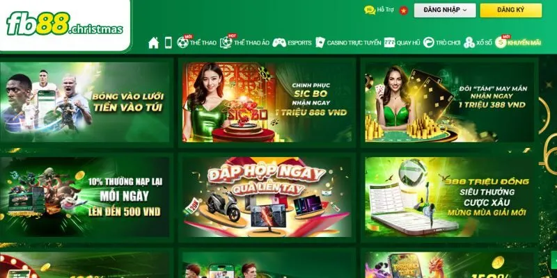 Khuyến mãi FB88 hoàn trả khi chơi casino